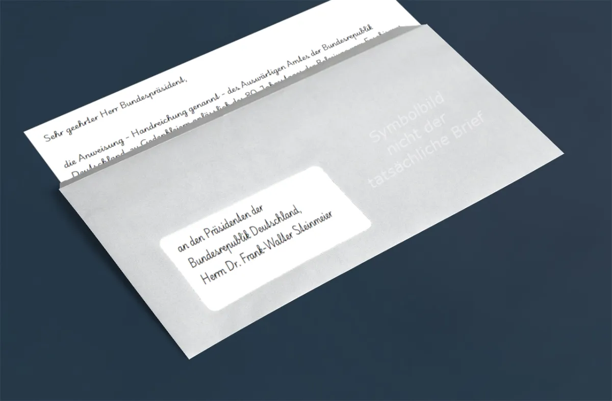 Offener Brief an den Präsidenten der BRD