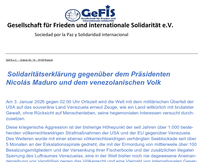 Unfaßbar - USA bombardiert Ziele in Caracas und entführt den Präsidenten und seine Gattin
