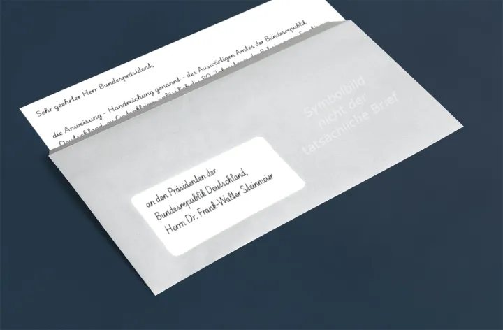 Offener Brief an den Präsidenten der BRD