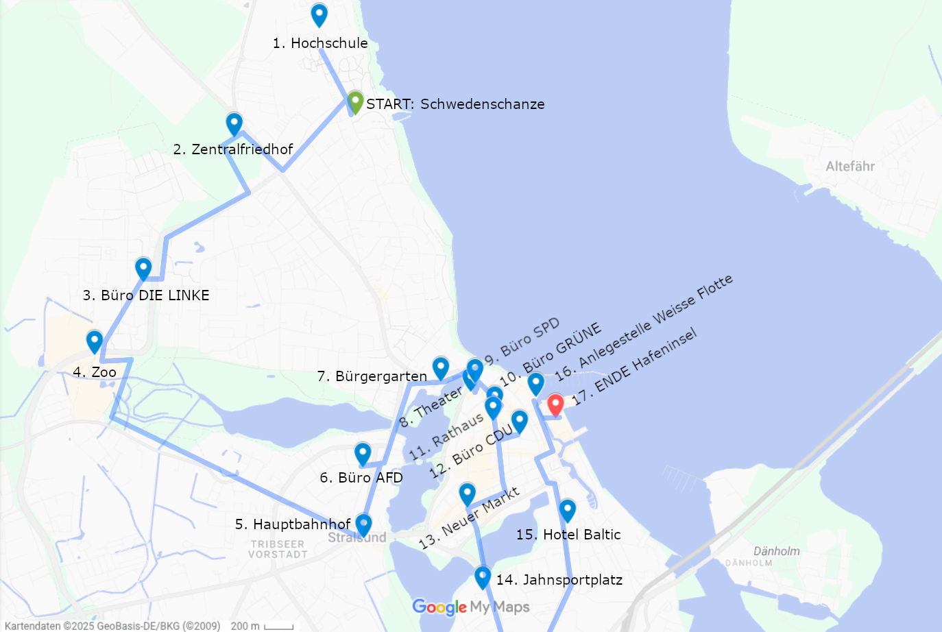 Rückblick: Ostermarsch 2025 in Stralsund